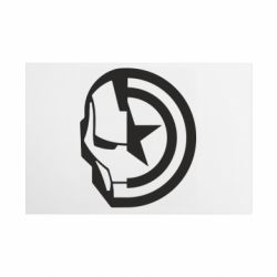 Металлическая табличка Iron Man and Captain America - FATLINE Металлическая табличка Iron Man and Captain America