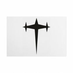 Металлическая табличка Kill la Kill Three-Star Uniform Logo - FATLINE Металлическая табличка Kill la Kill Three-Star Uniform Logo