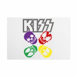 Металлическая табличка Kiss Band - FATLINE Металлическая табличка Kiss Band