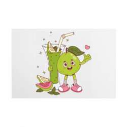 Металева табличка Милий гуава з зеленим коктейлем - FATLINE Металева табличка Милий гуава з зеленим коктейлем