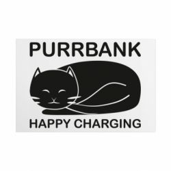 Металлическая табличка Мурлыкбанк (Purrbank) - FATLINE Металлическая табличка Мурлыкбанк (Purrbank)