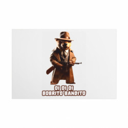 Металлическая табличка OI OI OI BOBRITO BANDITO - FATLINE Металлическая табличка OI OI OI BOBRITO BANDITO