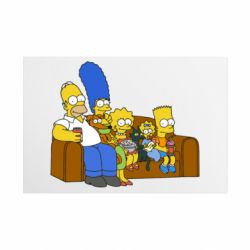 Металлическая табличка Семейство Симпсонов - FATLINE Металлическая табличка Семейство Симпсонов