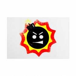 Металлическая табличка Serious Sam Grunge - FATLINE Металлическая табличка Serious Sam Grunge