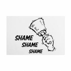 Металева табличка Shame Shame Shame - FATLINE Металева табличка Shame Shame Shame
