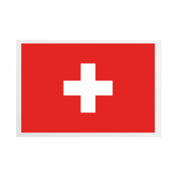 Металлическая табличка Швейцария флаг - FATLINE Металлическая табличка Швейцария флаг