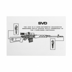 Металлическая табличка SVD (rifle) - FATLINE Металлическая табличка SVD (rifle)