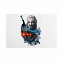 Металлическая табличка The Witcher watercolor - FATLINE Металлическая табличка The Witcher watercolor