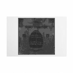 Металлическая табличка Ивано-Франковск Old School - FATLINE Металлическая табличка Ивано-Франковск Old School