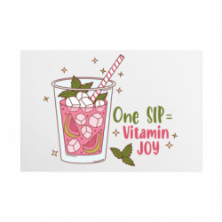 Металева табличка Вітамінний коктейль з рожевої гуави - FATLINE Металева табличка Вітамінний коктейль з рожевої гуави