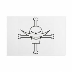 Металлическая табличка Whitebeard logo - FATLINE Металлическая табличка Whitebeard logo