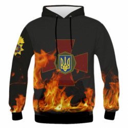 Чоловіча 3D худі Нацгвардія Вогонь