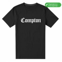 Чоловіча чорна стрейчева футболка (L) Compton  - FATLINE