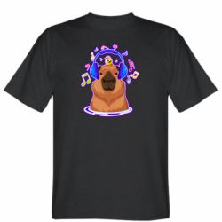 Мужская футболка Stedman Музыкальная Капибара - FATLINE Мужская футболка Stedman Музыкальная Капибара