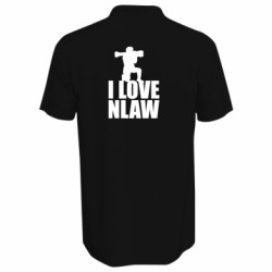 Футболка поло мужская I love nlaw