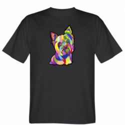Мужская футболка Stedman Радужный терьер - FATLINE Мужская футболка Stedman Радужный терьер