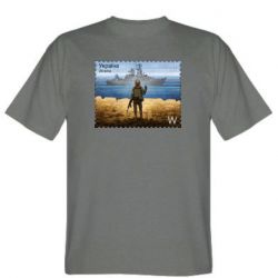 Мужская футболка Stedman русский корабль иди на@ - FATLINE Мужская футболка Stedman русский корабль иди на@