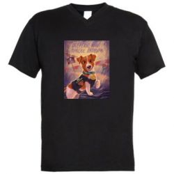 Чоловічі футболки з V-подібним вирізом