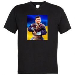 Чоловічі футболки з V-подібним вирізом