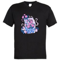 Чоловічі футболки з V-подібним вирізом