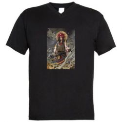 Мужская футболка  с V-образным вырезом Сильная Украина