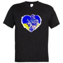 Чоловічі футболки з V-подібним вирізом