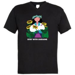 Чоловічі футболки з V-подібним вирізом