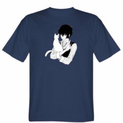 Мужская футболка Stedman Великий из бродячих псов черно белое - FATLINE Мужская футболка Stedman Великий из бродячих псов черно белое