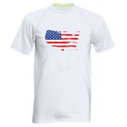 Чоловіча спортивна футболка America Flag Shape - FATLINE Чоловіча спортивна футболка America Flag Shape