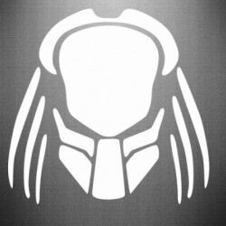 Наклейка  (35 x 34 см.) Шеврон полиции Хищник (РАСПРОДАЖА)