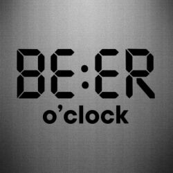 Наклейка Beer o'clock - FATLINE Наклейка Beer o'clock