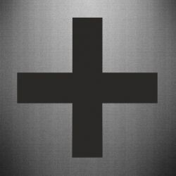 Наклейка Хрест на техніці Воїнів ЗСУ