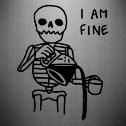 Наклейка I'm Fine... - FATLINE Наклейка I'm Fine...
