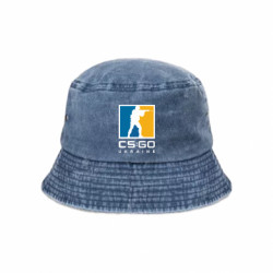 Панама тай-дай CS GO Ukraine blue and yellow logo - FATLINE Панама тай-дай CS GO Ukraine blue and yellow logo