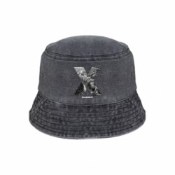 Панама тай-дай Kharkiv Black & White - FATLINE Панама тай-дай Kharkiv Black & White