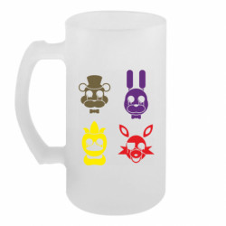 Пивний кухоль Freddy Foxy Chica Bonnie - FATLINE Пивний кухоль Freddy Foxy Chica Bonnie