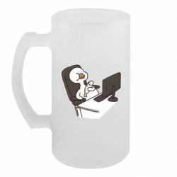 Пивний кухоль Гусак з рибою - FATLINE Пивний кухоль Гусак з рибою