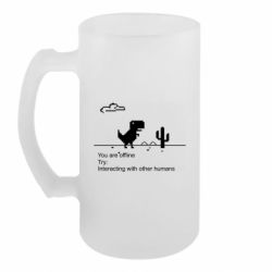 Пивной бокал Internet Dinosaur - FATLINE Пивной бокал Internet Dinosaur