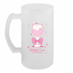 Пивний кухоль Pink Drinks & Good Times - FATLINE Пивний кухоль Pink Drinks & Good Times