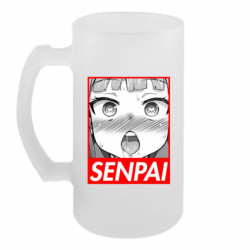 Пивной бокал Senpai and girl anime - FATLINE Пивной бокал Senpai and girl anime