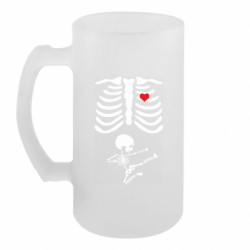 Пивний кухоль Вагітність. Скелет - FATLINE Пивний кухоль Вагітність. Скелет