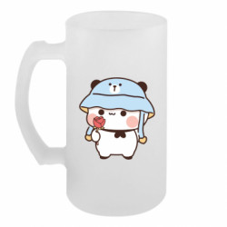 Пивной бокал Мишка с цветочком - FATLINE Пивной бокал Мишка с цветочком