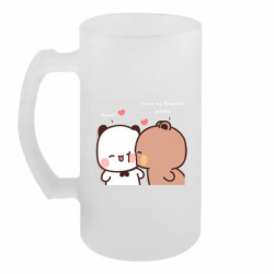 Пивной бокал Мишки любовь - FATLINE Пивной бокал Мишки любовь