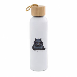 Бутылка для воды Bamboo киберкотик хакер - FATLINE Бутылка для воды Bamboo киберкотик хакер