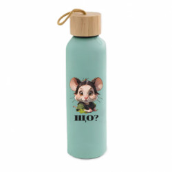 Бутылка для воды Bamboo Крыса спрашивает что? - FATLINE Бутылка для воды Bamboo Крыса спрашивает что?