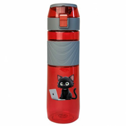 Бутылка для воды Ego Черный кот за ноутбуком - FATLINE Бутылка для воды Ego Черный кот за ноутбуком
