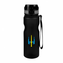 Пляшка для води River Герб України з автоматами та мечем - FATLINE Пляшка для води River Герб України з автоматами та мечем