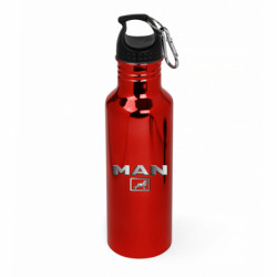 Бутылка металлическая Aurum Man logo and lion - FATLINE Бутылка металлическая Aurum Man logo and lion