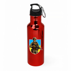 Бутылка металлическая Aurum Шеврон Воин-скелет - FATLINE Бутылка металлическая Aurum Шеврон Воин-скелет