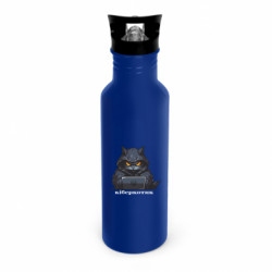 Бутылка металлическая Dynamic киберкотик хакер - FATLINE Бутылка металлическая Dynamic киберкотик хакер